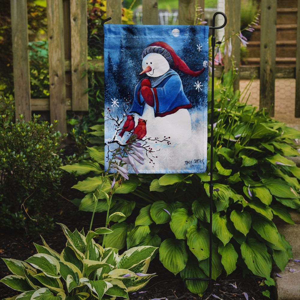 Hello Winter Friends Snowman Flag Garden Size