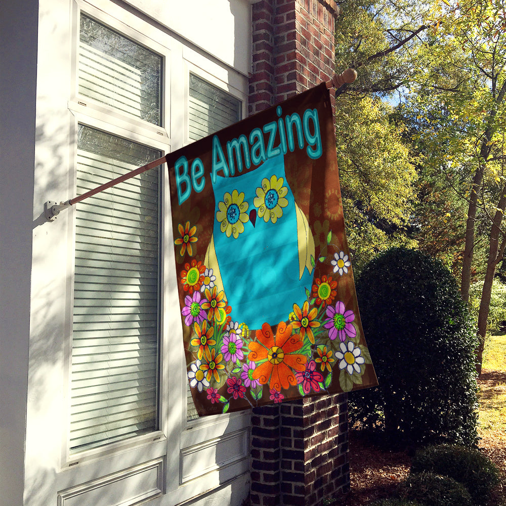 Be Amazing Owl Flag Canvas House Size PJC1025CHF