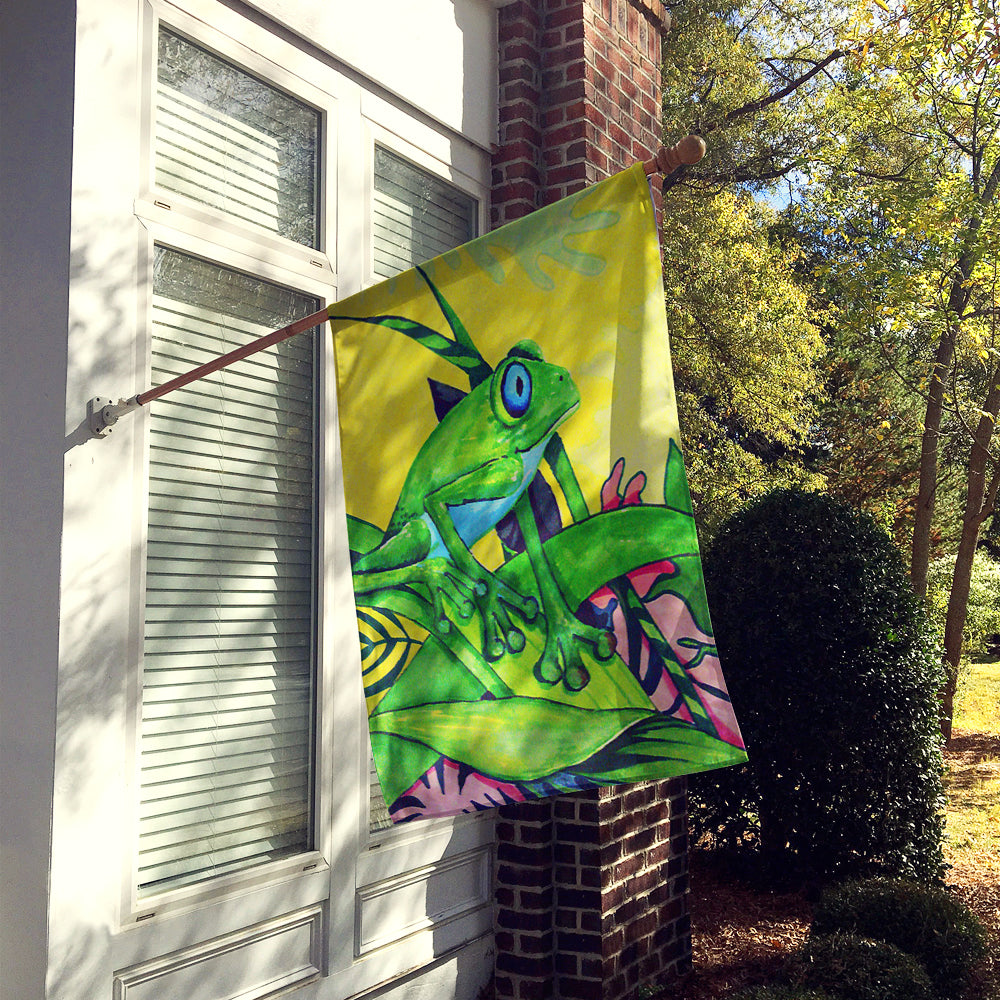 Summer Daze Frog Flag Canvas House Size PJC1042CHF