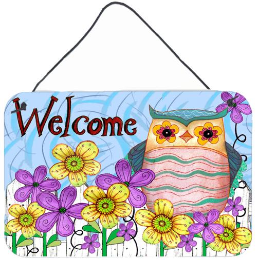 Welcome Owl Wall or Door Hanging Prints by Caroline's Treasures