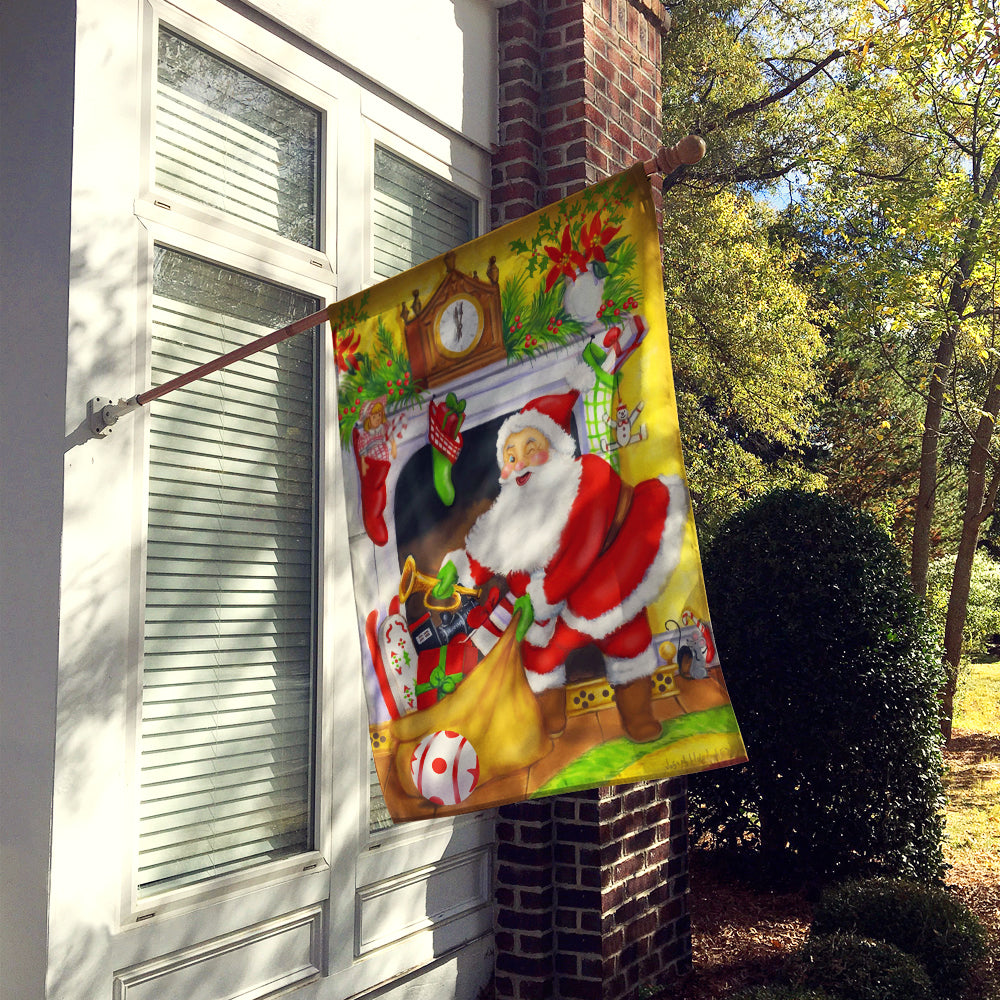 Santa Claus Stocking Stuffers Flag Canvas House Size PJH3024CHF