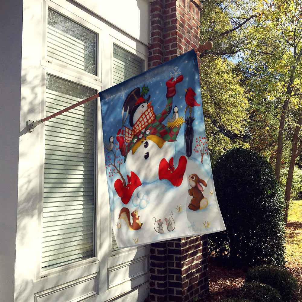 Snowman Snow Maker Flag Canvas House Size PJH3028CHF
