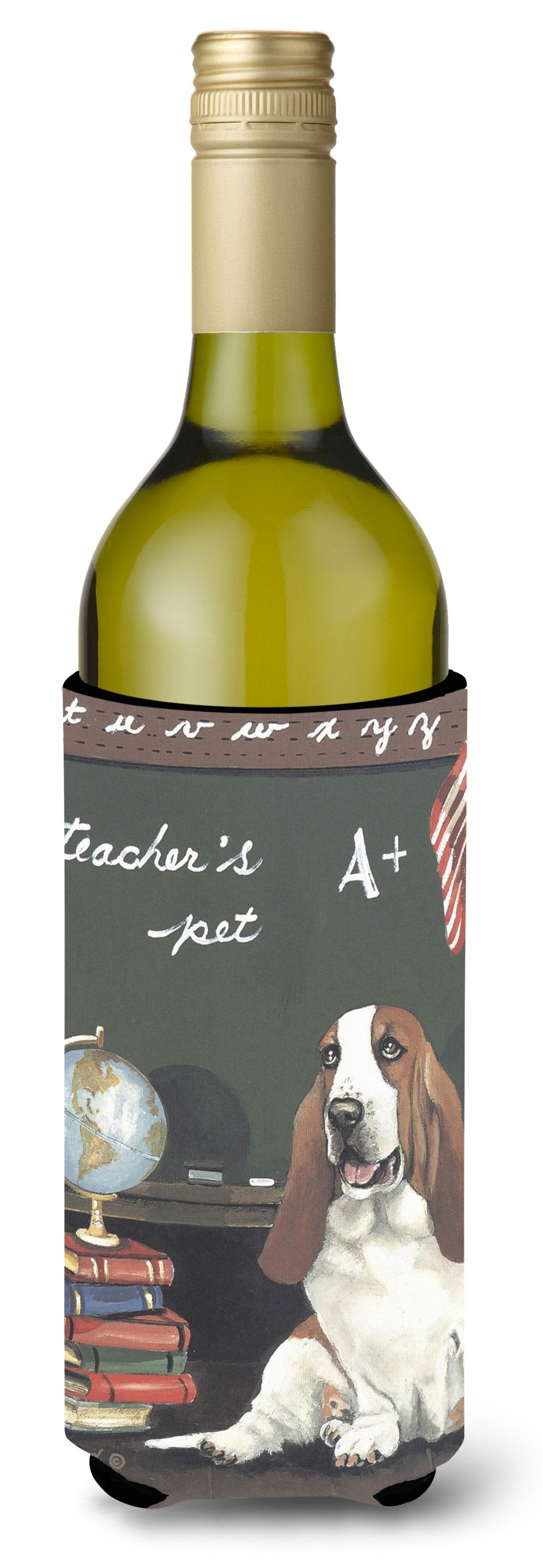 Basset Hound Teacher's Pet Wine Bottle Hugger PPP3013LITERK by Caroline's Treasures