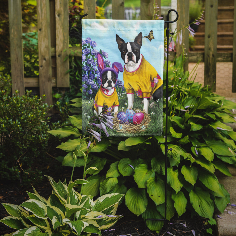 Boston Terrier Easter Bunny Flag Garden Size PPP3037GF