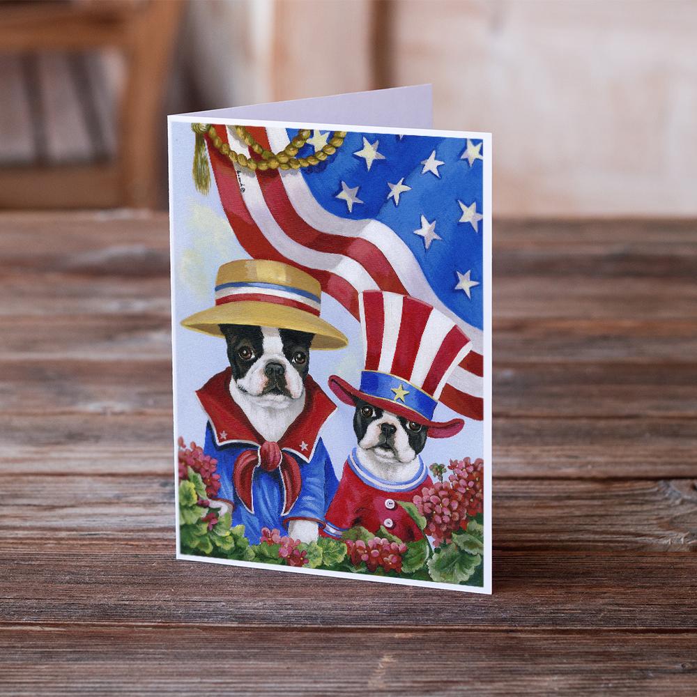 Buy this Boston Terrier USA Greeting Cards and Envelopes Pack of 8