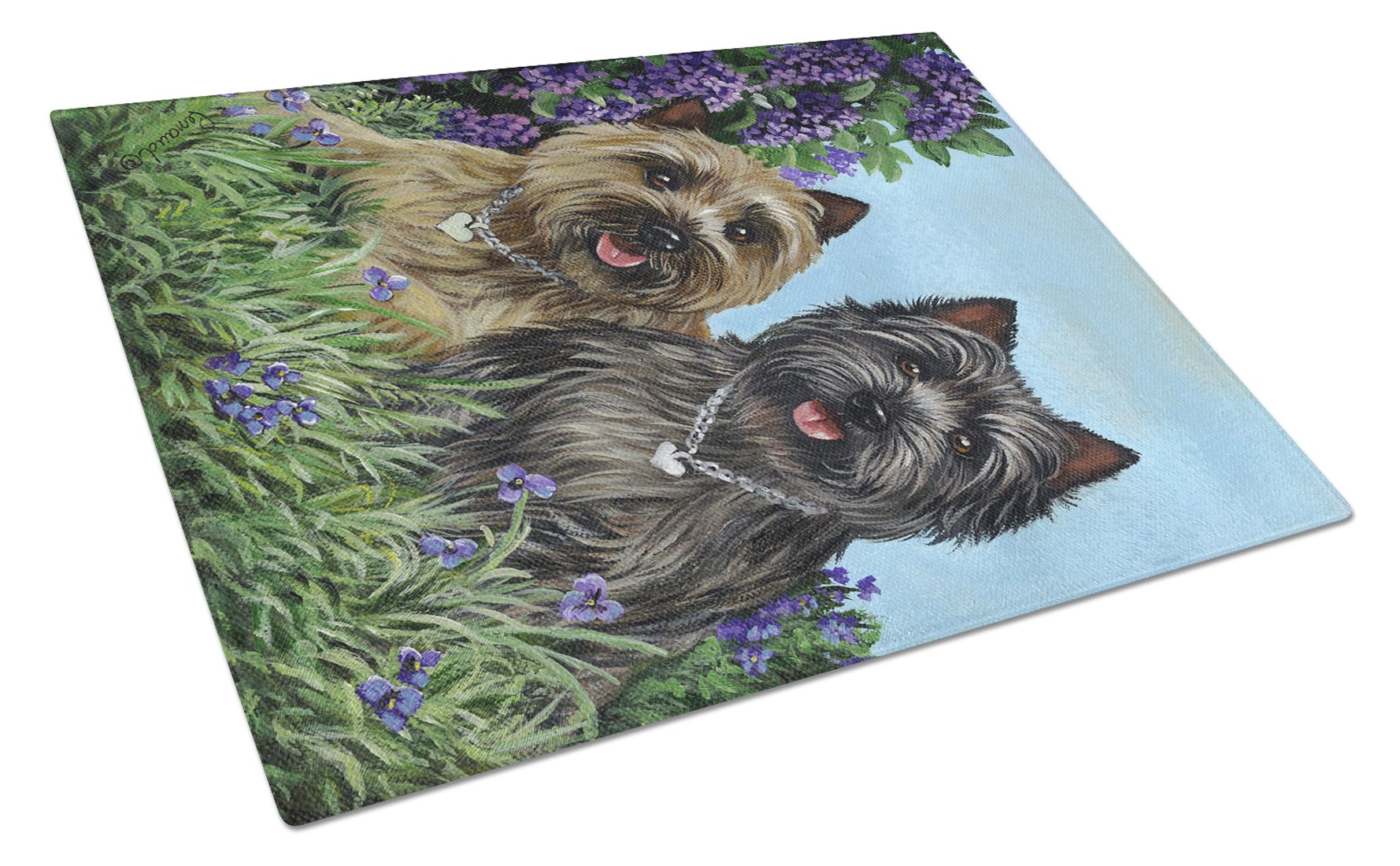 Cairn Terrier Donation Glass Cutting Board Large PPP3049LCB by Caroline's Treasures