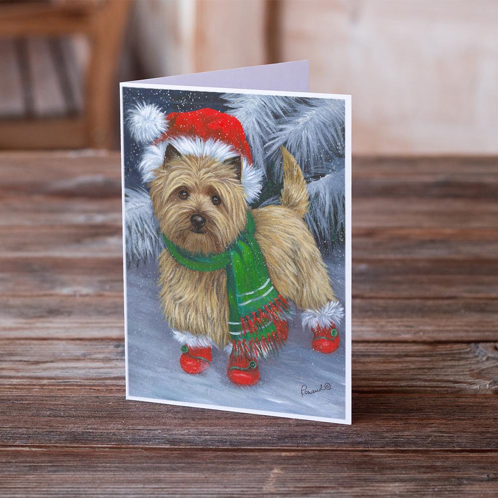 Buy this Cairn Terrier Christmas Red Boots Greeting Cards and Envelopes Pack of 8