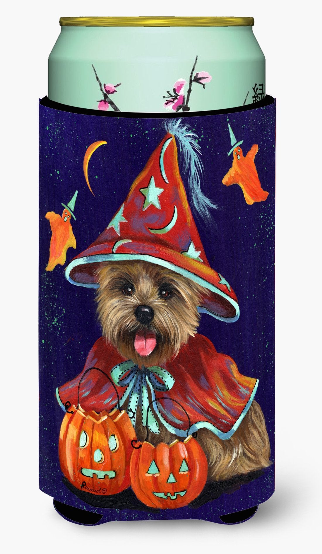 Cairn Terrier Halloween Witch Tall Boy Hugger PPP3061TBC by Caroline's Treasures