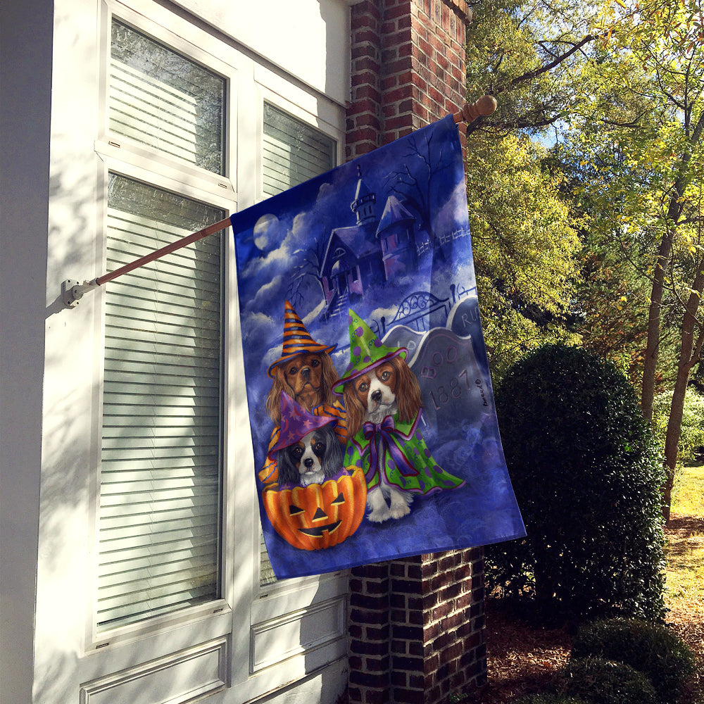 Cavalier Spaniel Halloween House Flag Canvas House Size PPP3064CHF