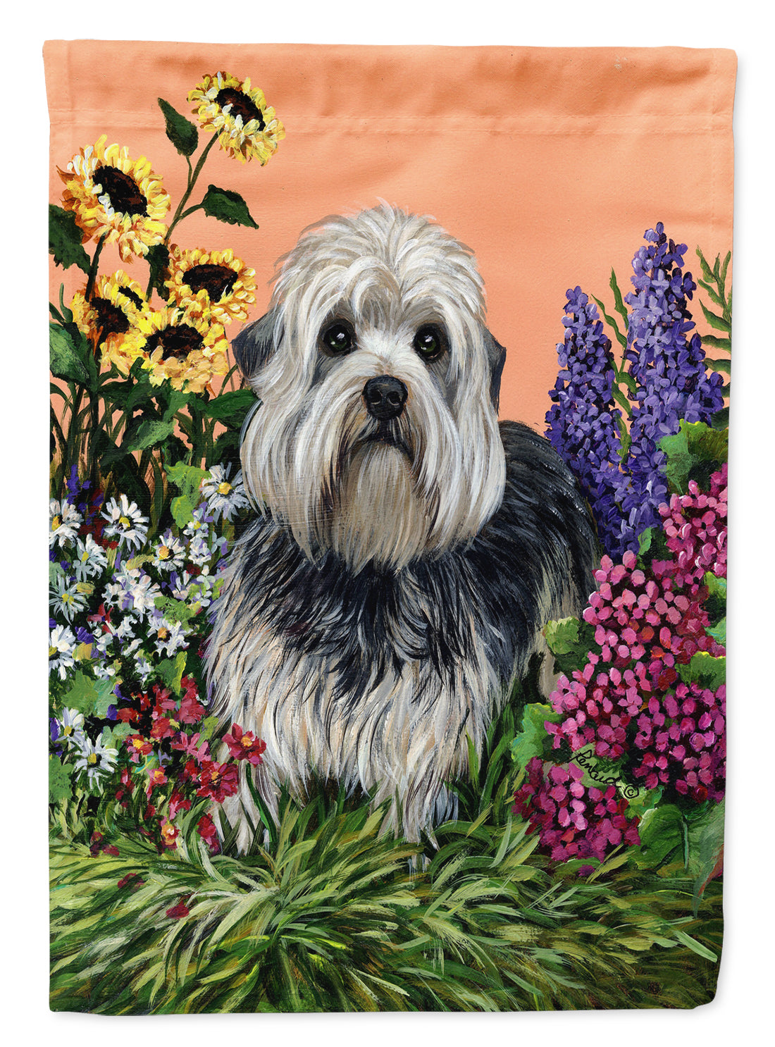 Dandie Dinmont Terrier Flag Canvas House Size PPP3089CHF