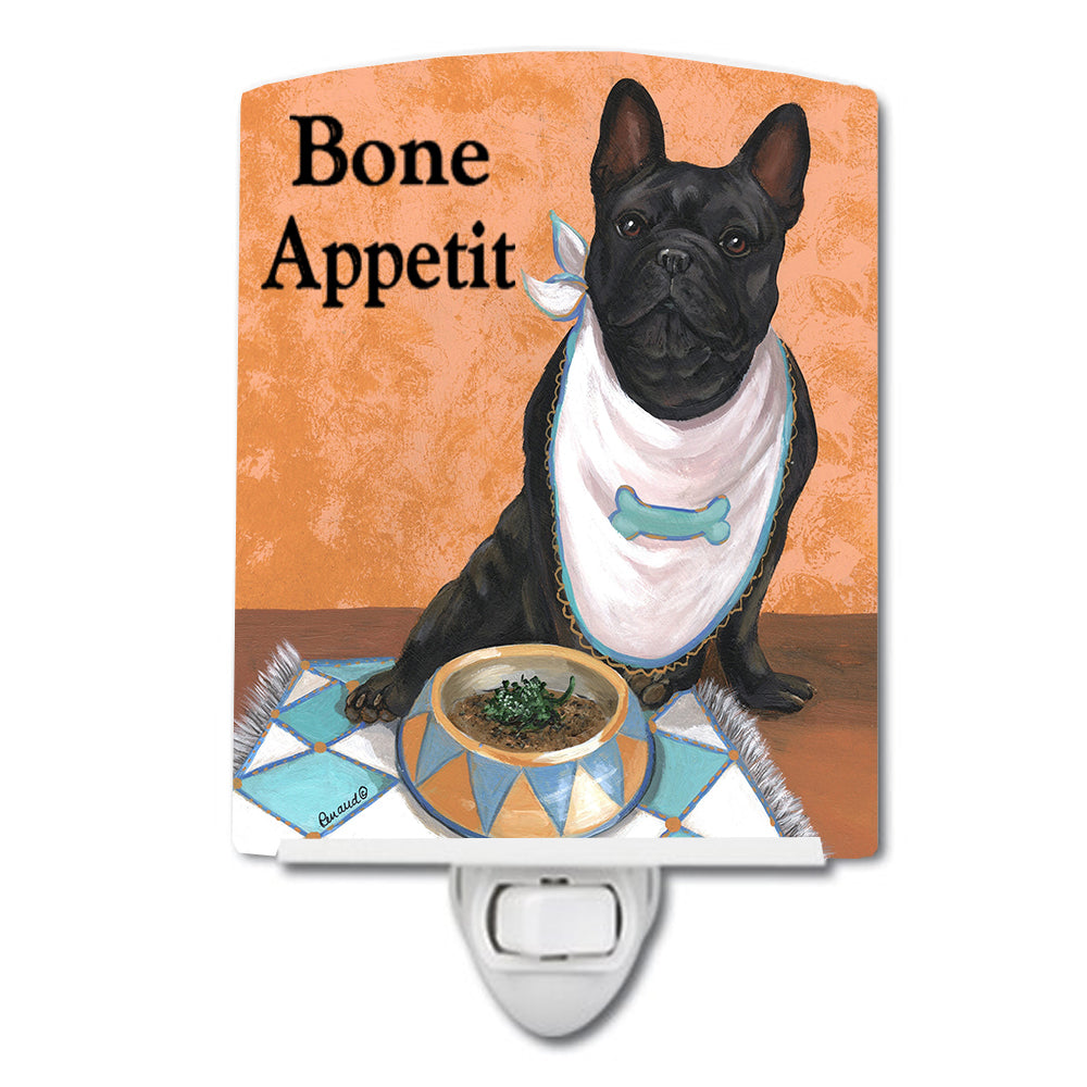 French Bulldog Bone Appetit Ceramic Night Light PPP3096CNL - the-store.com