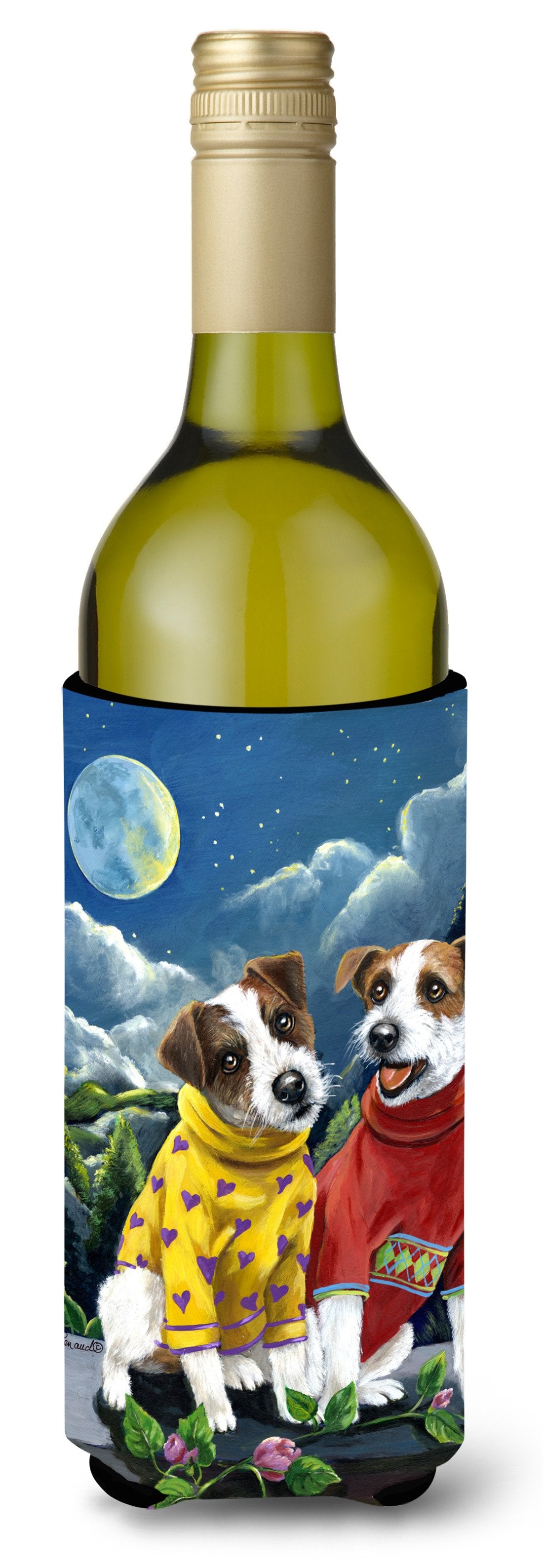 Jack Russell Terrier Moon Phase Wine Bottle Hugger PPP3106LITERK by Caroline's Treasures