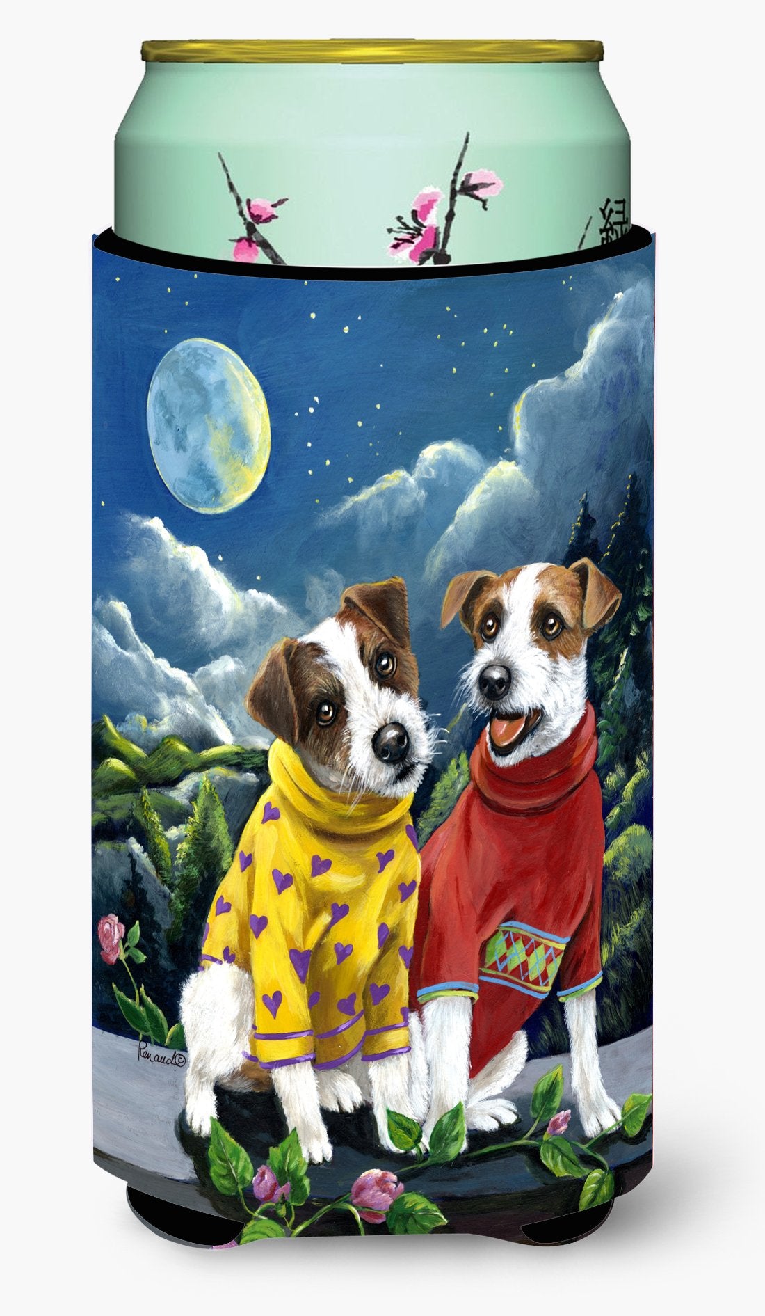 Jack Russell Terrier Moon Phase Tall Boy Hugger PPP3106TBC by Caroline's Treasures