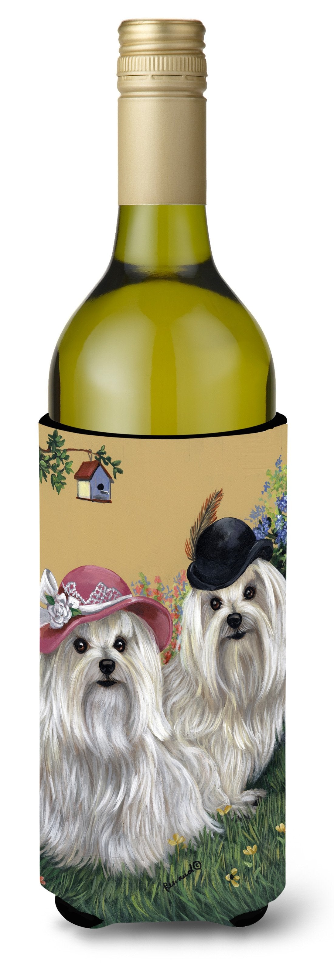 Maltese Mr & Mrs Wine Bottle Hugger PPP3112LITERK by Caroline's Treasures