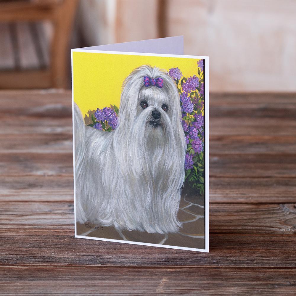 Buy this Maltese Patio Princess Greeting Cards and Envelopes Pack of 8