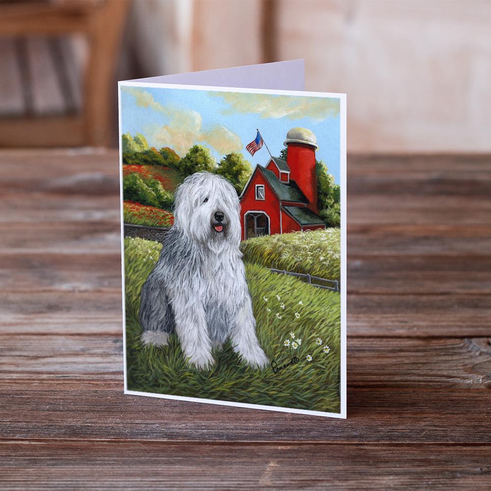 Buy this Old English Sheepdog Heaven Greeting Cards and Envelopes Pack of 8