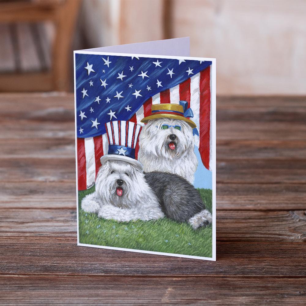 Buy this Old English Sheepdog USA Greeting Cards and Envelopes Pack of 8
