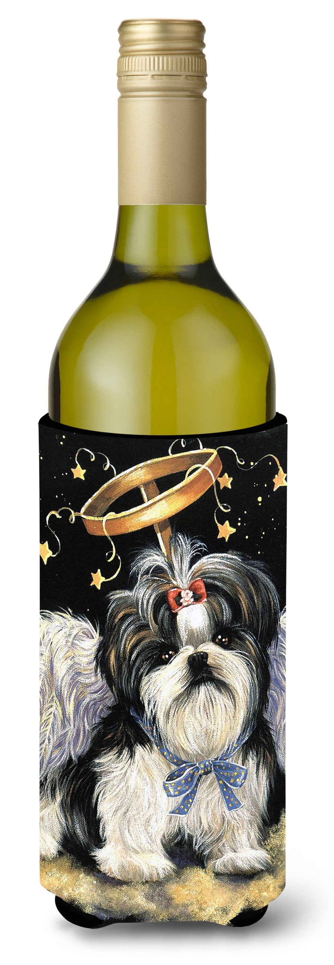 Shih Tzu Christmas Angel Wine Bottle Hugger PPP3127LITERK by Caroline's Treasures