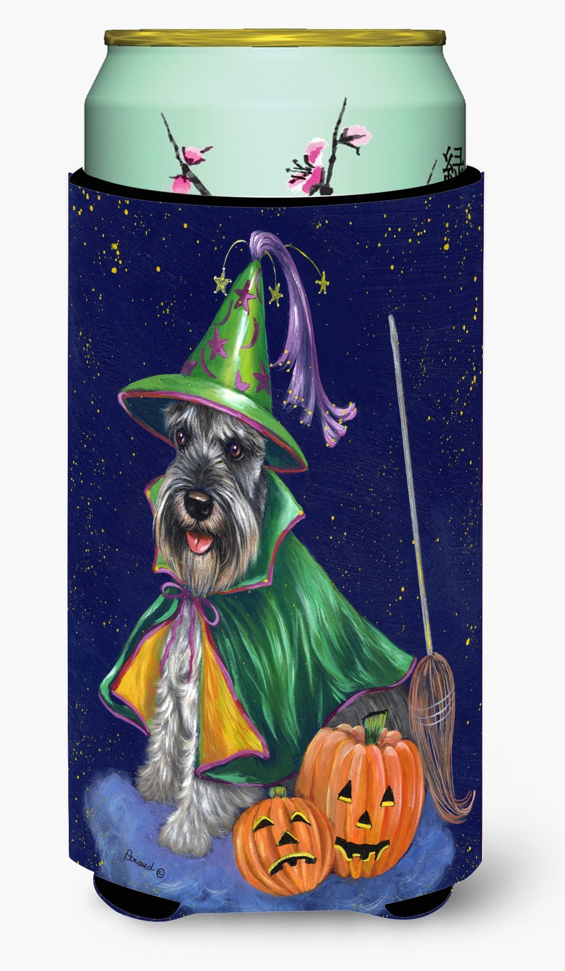 Schnauzer Halloween Good Witch Tall Boy Hugger PPP3159TBC by Caroline's Treasures