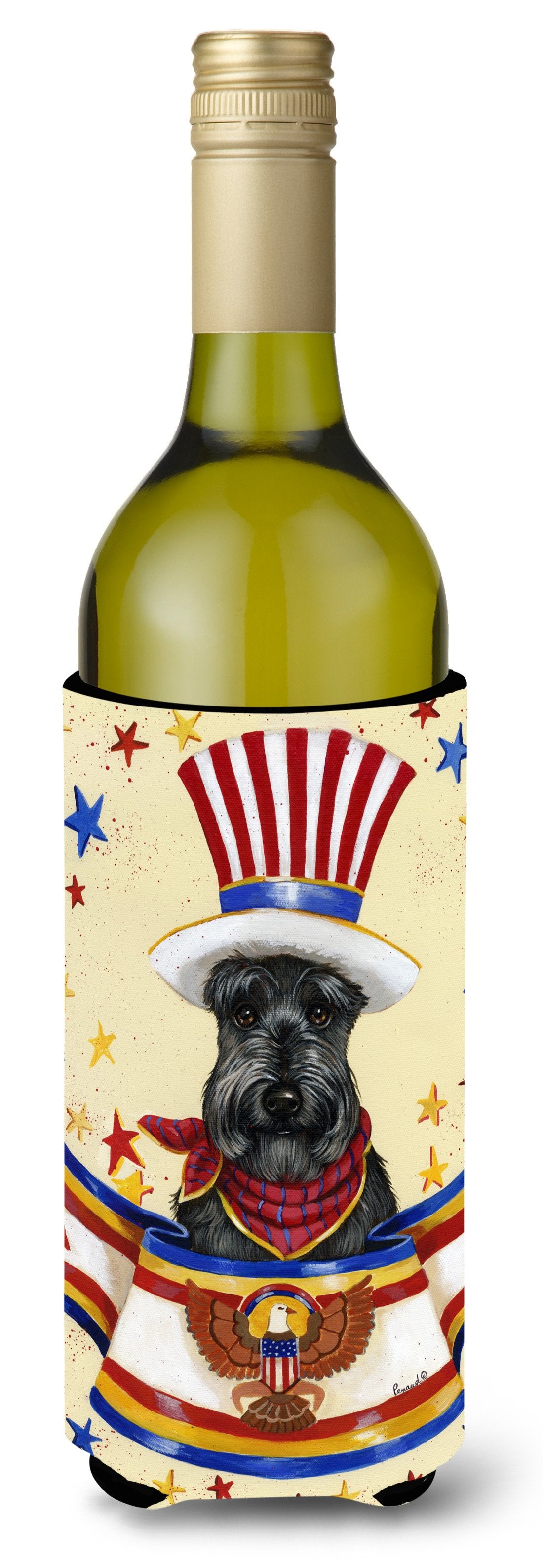 Scottie USA Wine Bottle Hugger PPP3183LITERK by Caroline's Treasures
