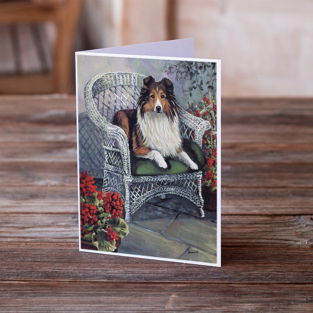 Buy this Sheltie Patio Jewel Greeting Cards and Envelopes Pack of 8