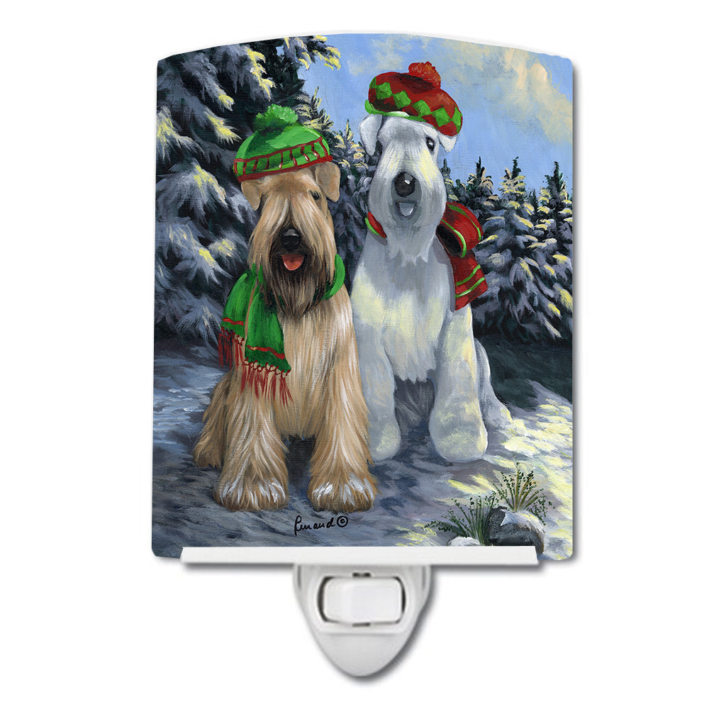 Wheaten Terrier Christmas Snowdog Ceramic Night Light PPP3194CNL - the-store.com