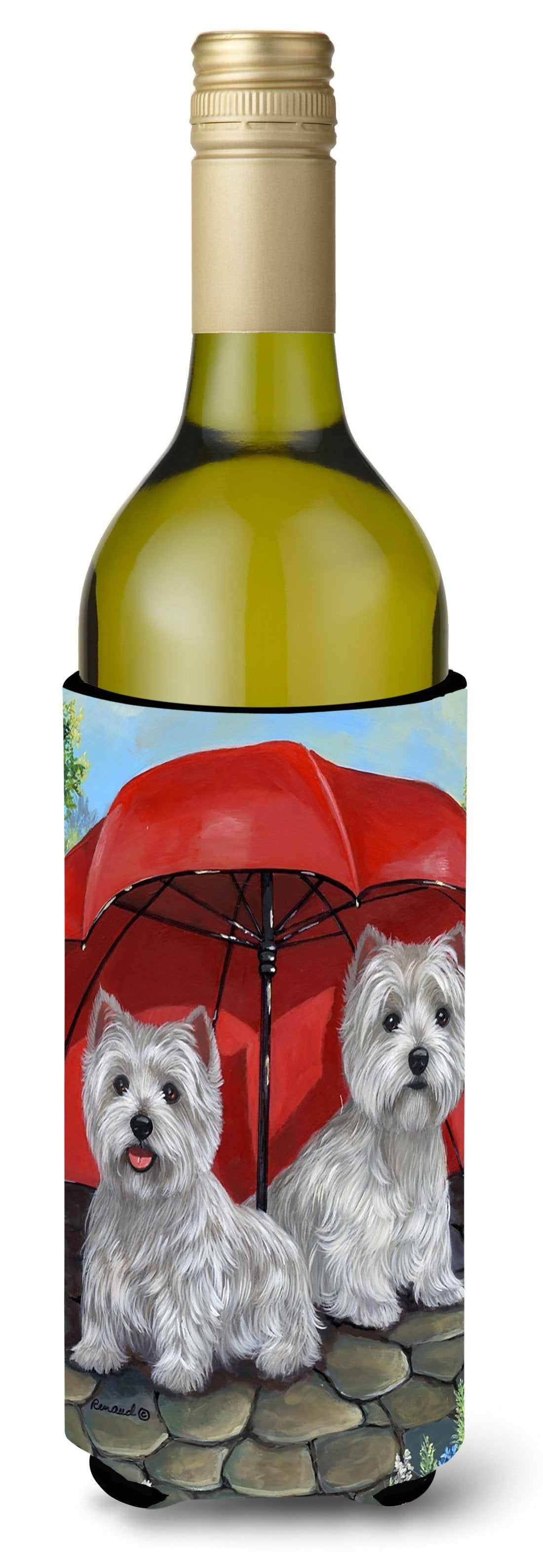 Westie April Showers Wine Bottle Hugger PPP3198LITERK by Caroline&#39;s Treasures