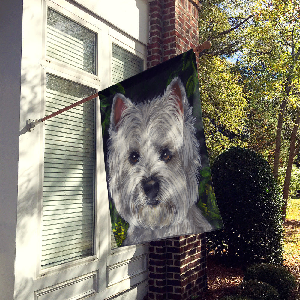 Westie Baby Face Flag Canvas House Size PPP3201CHF
