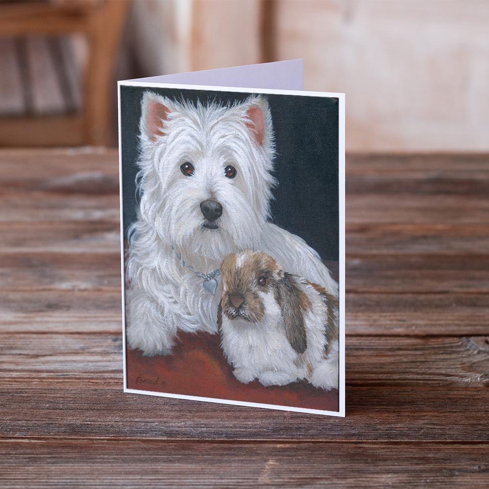 Buy this Westie Rabbit Harmony Greeting Cards and Envelopes Pack of 8