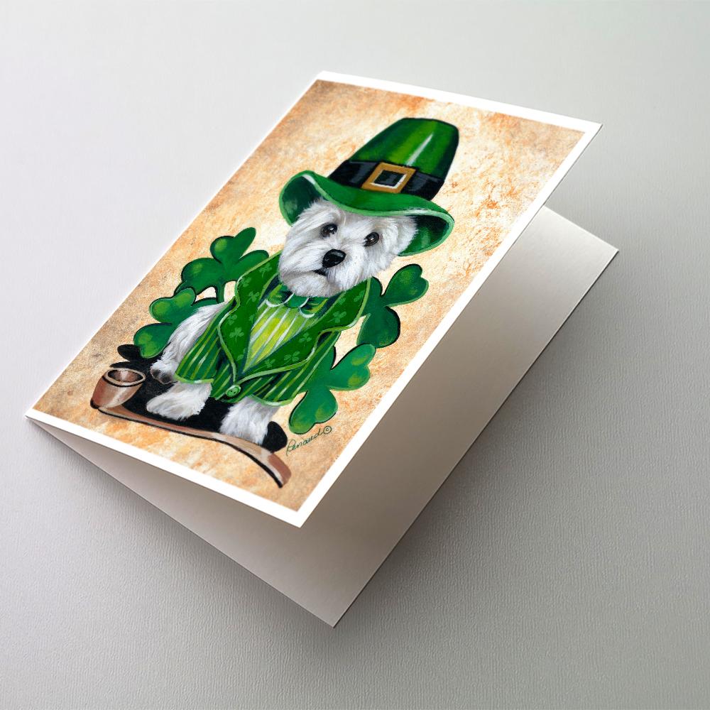 Buy this Westie St Patrick's Day Leprechaun Greeting Cards and Envelopes Pack of 8