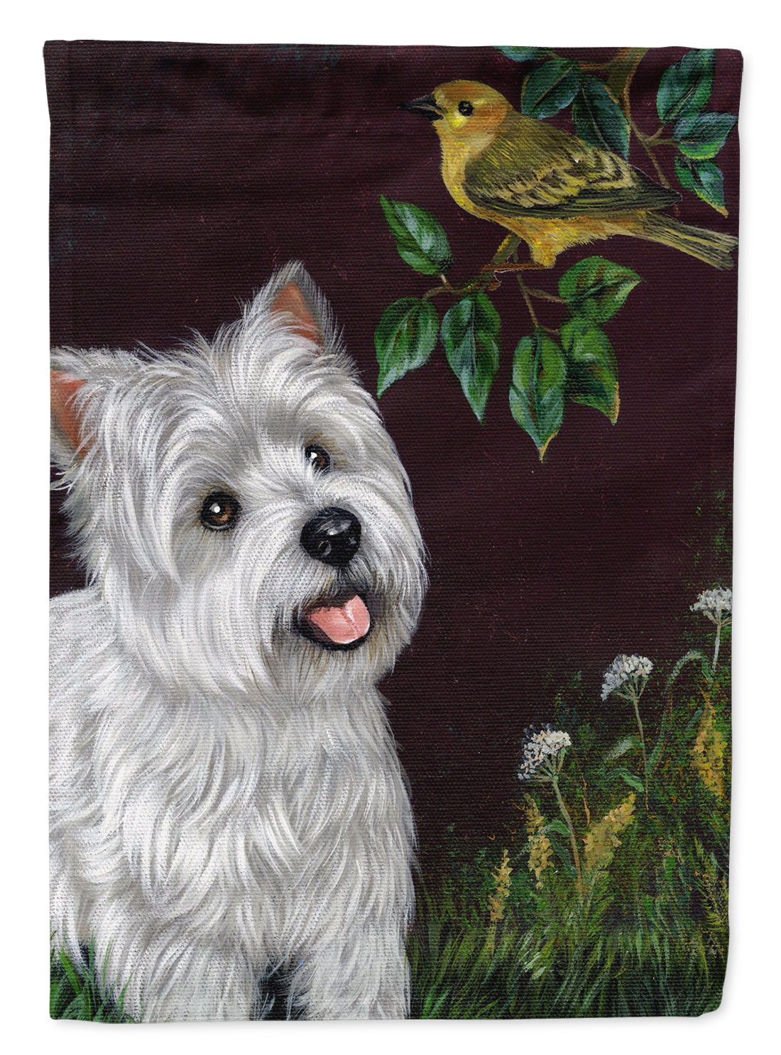 Westie Nature Flag Canvas House Size PPP3219CHF