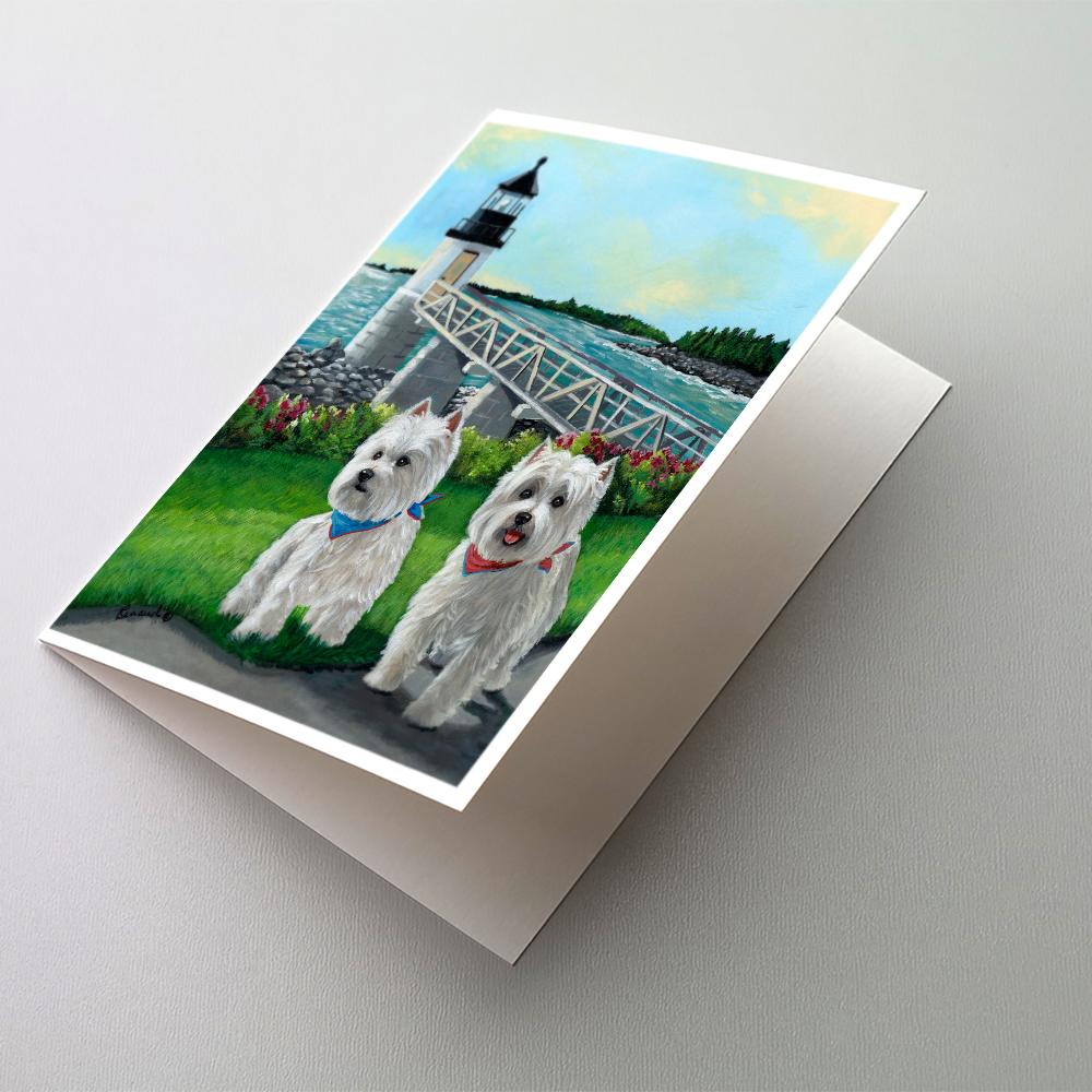 Buy this Westie Schooner & Annie Greeting Cards and Envelopes Pack of 8