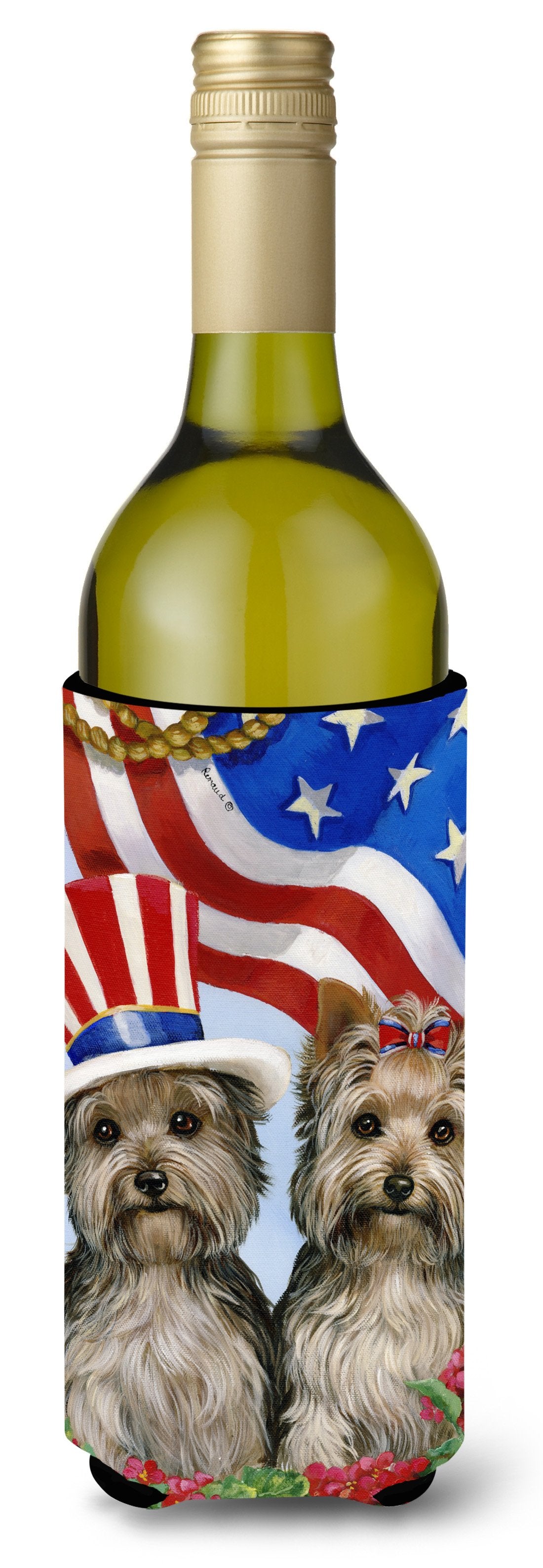 Yorkie USA Wine Bottle Hugger PPP3245LITERK by Caroline's Treasures