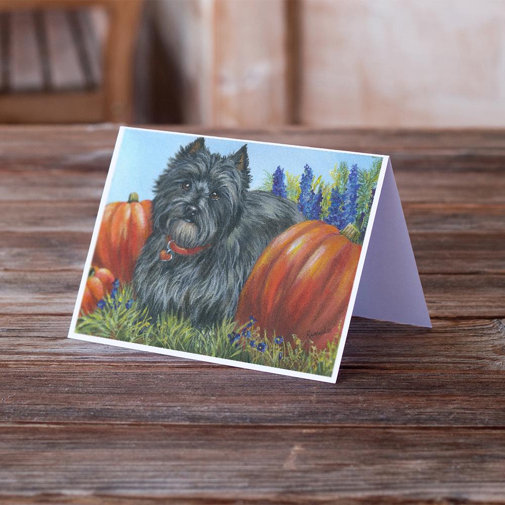 Buy this Cairn Terrier Mom's Pumpkins Greeting Cards and Envelopes Pack of 8