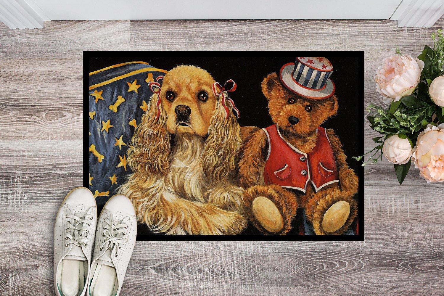 Cocker Spaniel Annie and Henri Indoor or Outdoor Mat 24x36 PPP3256JMAT by Caroline's Treasures