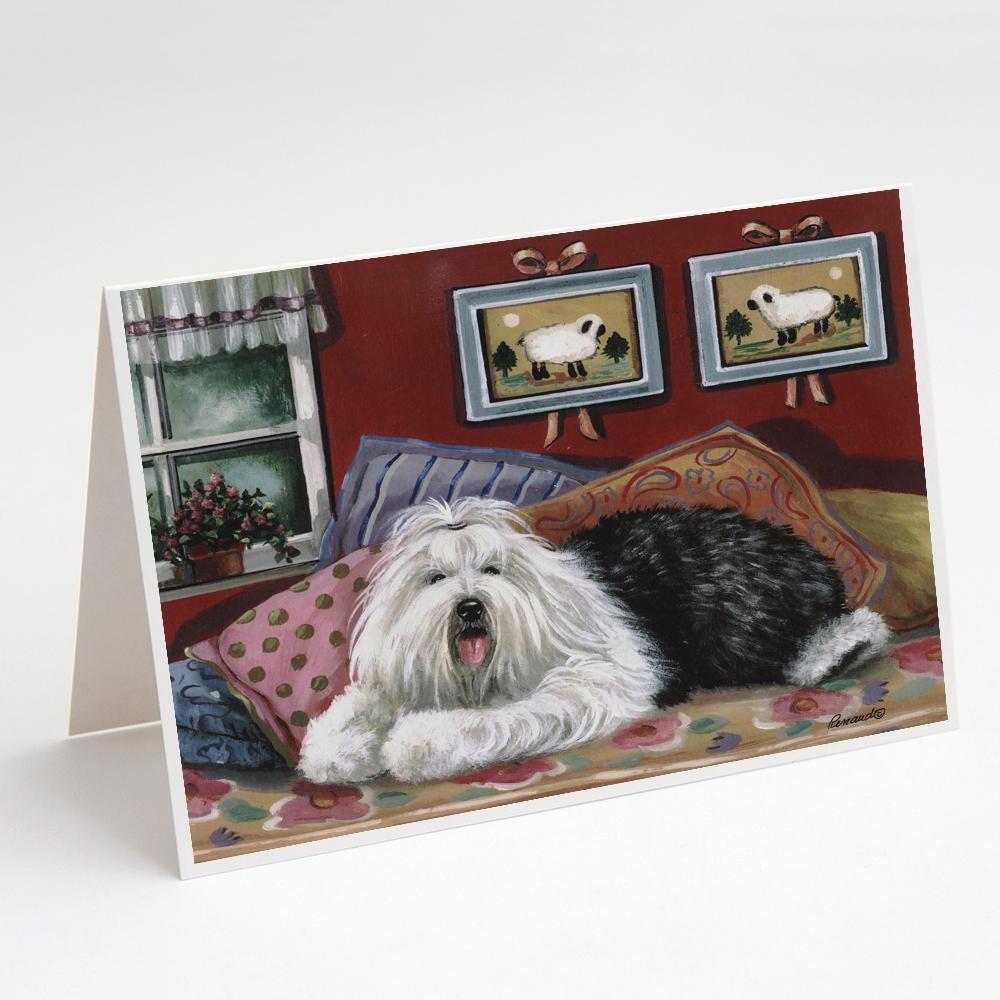 Buy this Old English Sheepdog Sweet Dreams Greeting Cards and Envelopes Pack of 8