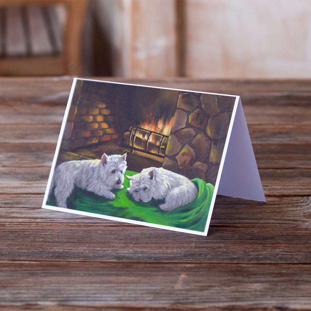 Buy this Westie A Winter's Night Greeting Cards and Envelopes Pack of 8