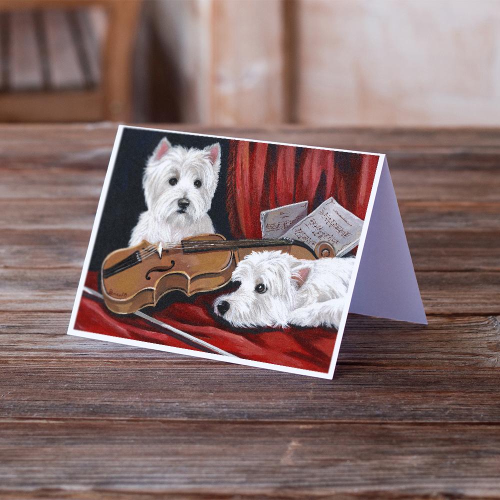 Buy this Westie Fiddlers Greeting Cards and Envelopes Pack of 8