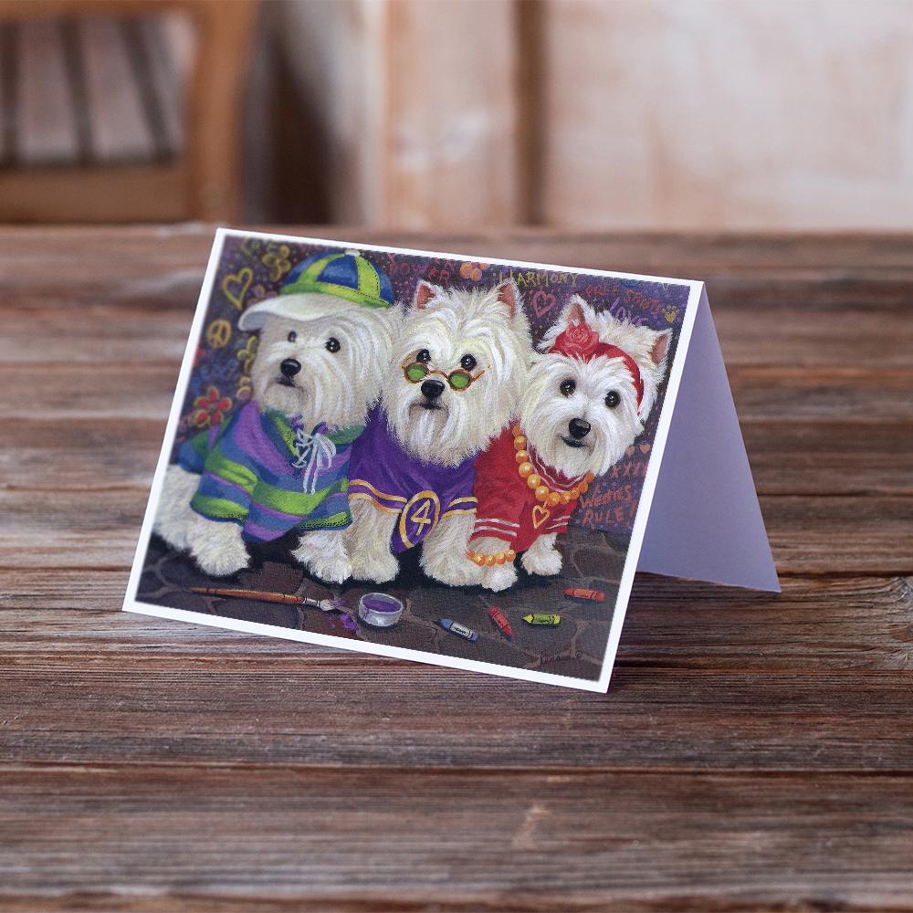 Buy this Westie Free Spirits Greeting Cards and Envelopes Pack of 8