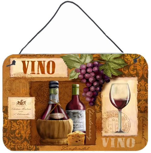 Vino Wine Wall or Door Hanging Prints by Caroline&#39;s Treasures