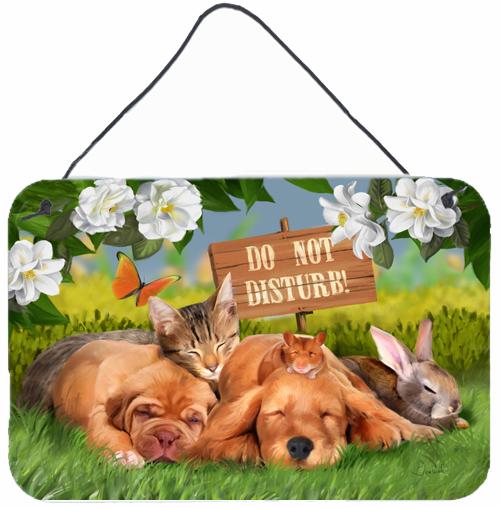 Golden Retriever and Sharpei Do Not Disturb Wall or Door Hanging Prints PTW2048DS812 by Caroline's Treasures