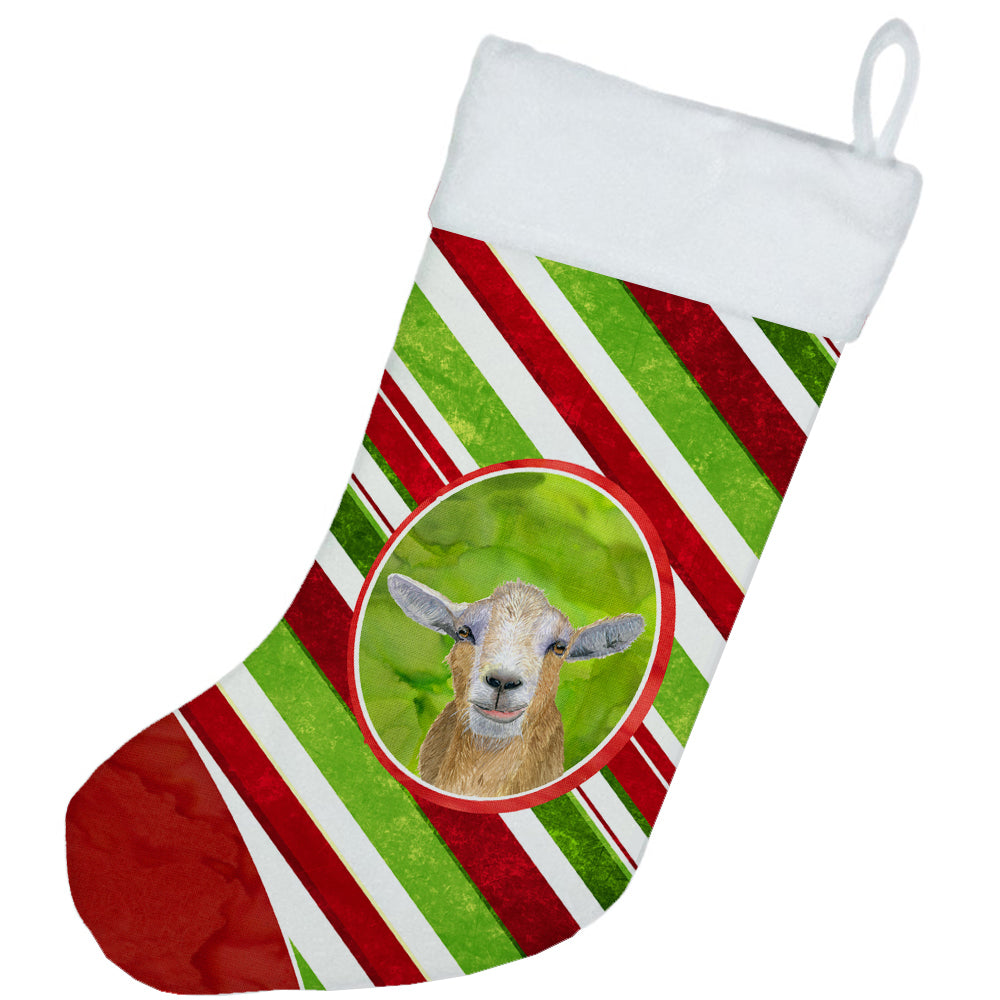 Goat Candy Cane Holiday Christmas Christmas Stocking RDR3024-CS
