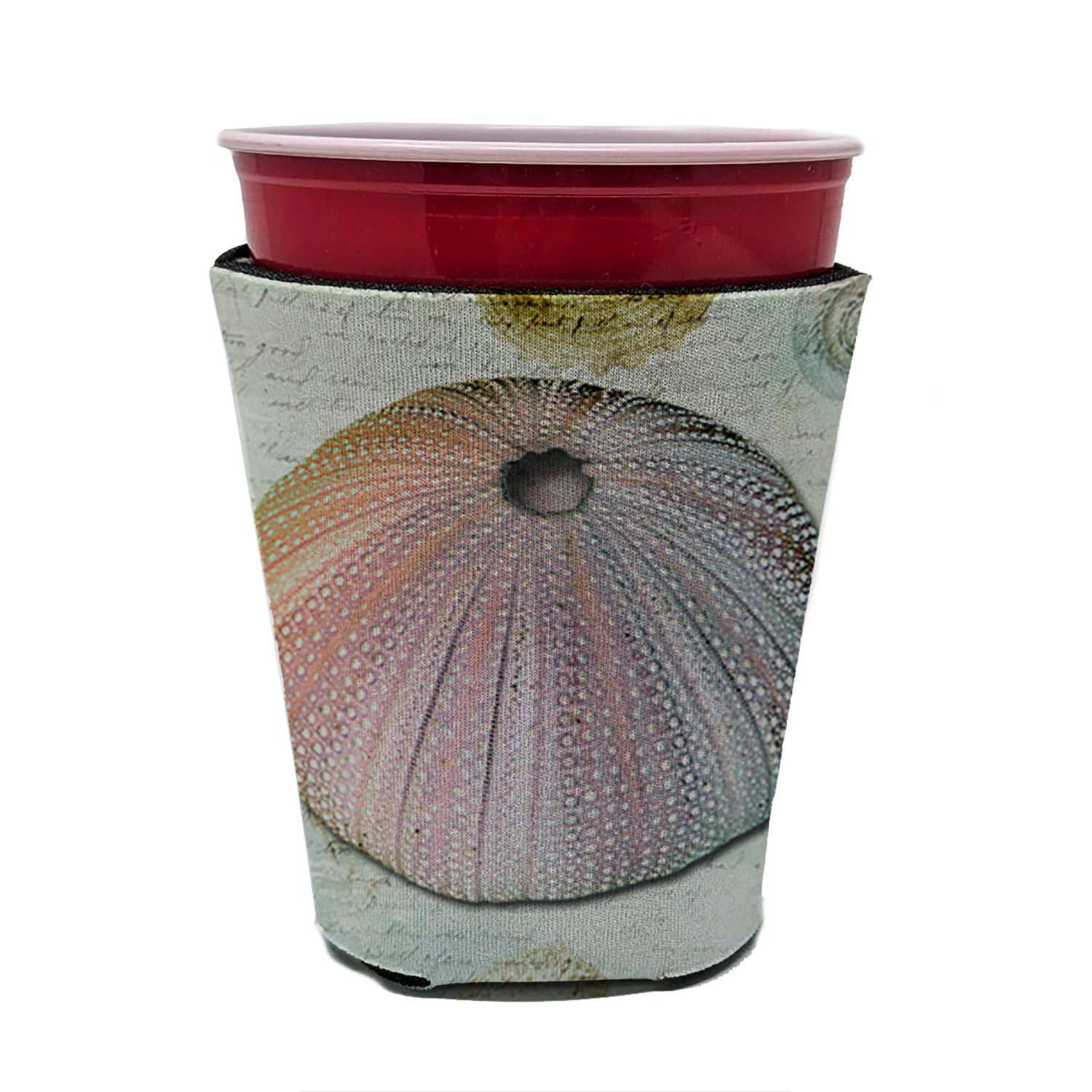 Anemone  Red Cup Beverage Insulator Hugger