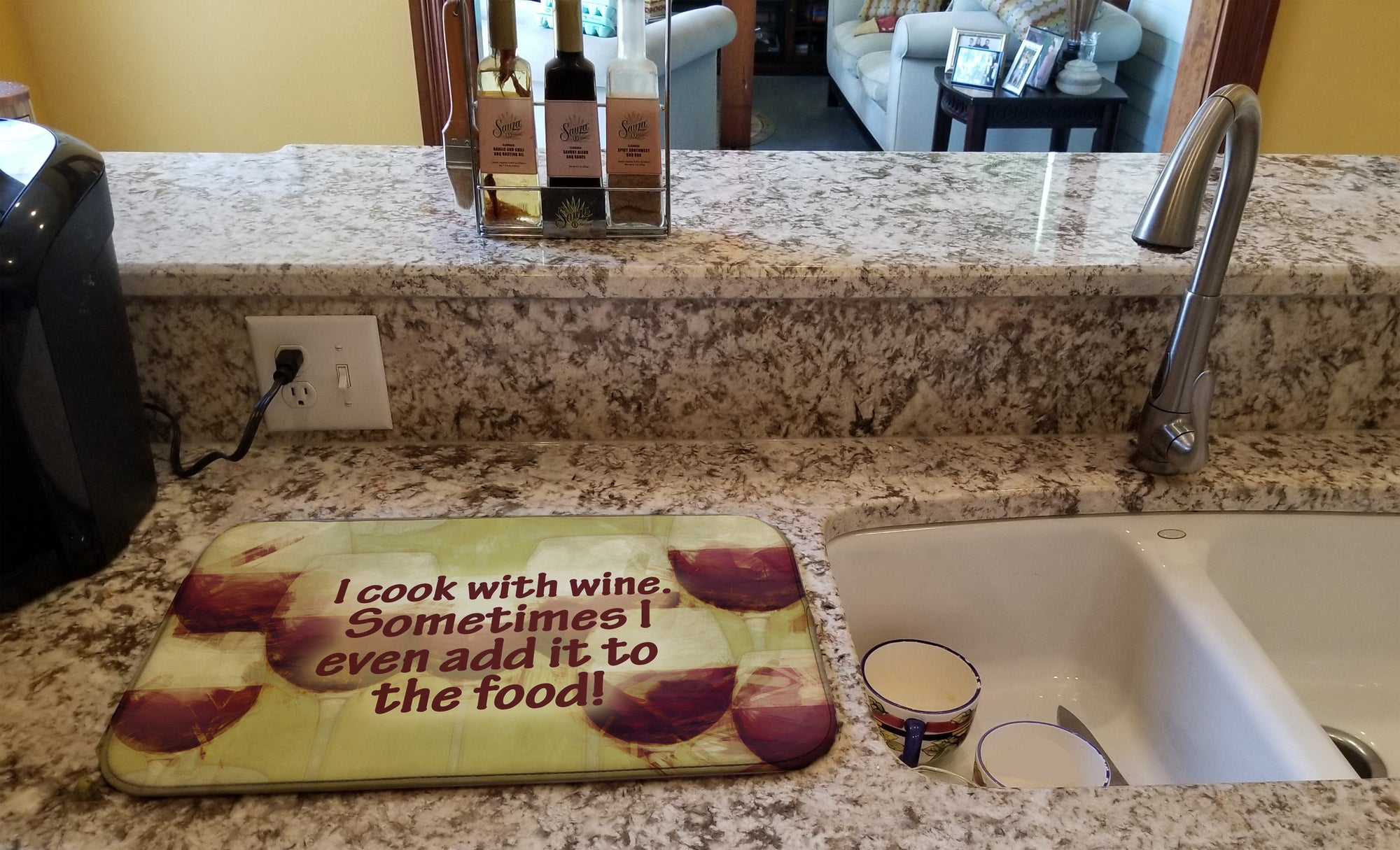 I cook with wine Dish Drying Mat SB3069DDM