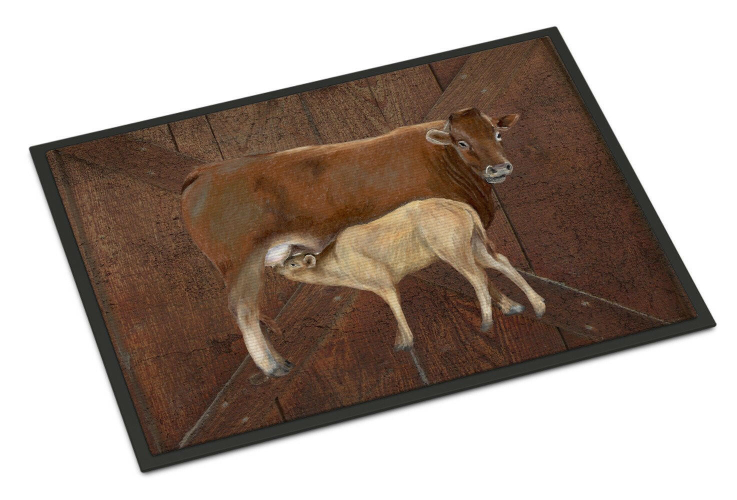 Cow Momma and Baby Indoor or Outdoor Mat 24x36 SB3074JMAT - the-store.com