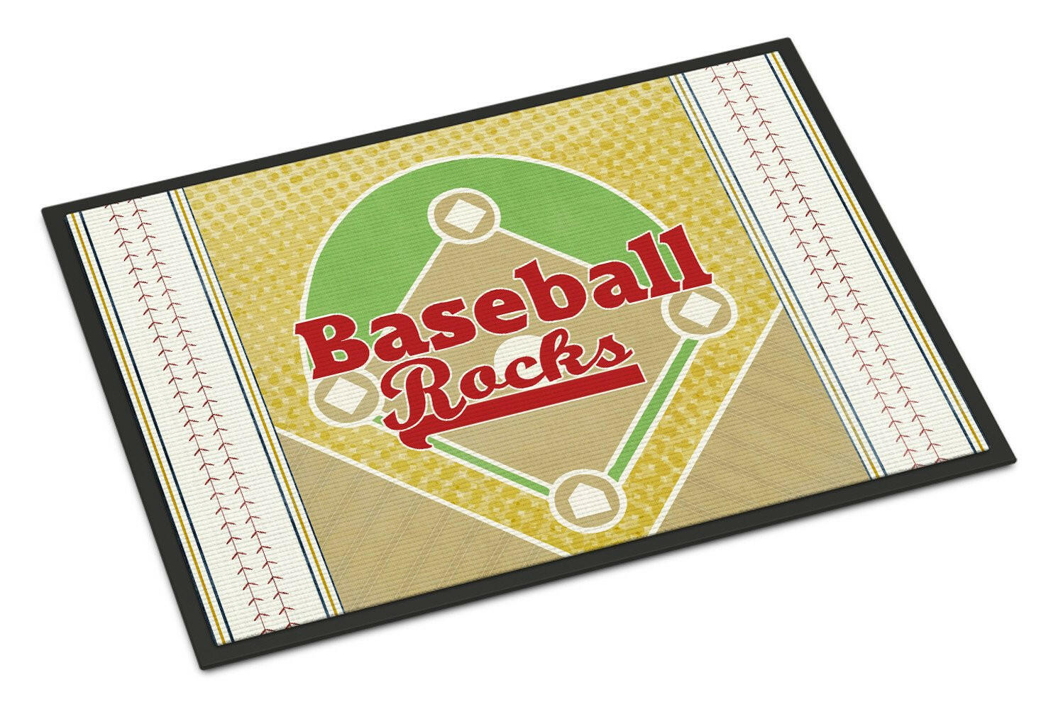 Baseball Rocks Indoor or Outdoor Mat 18x27 SB3077MAT - the-store.com