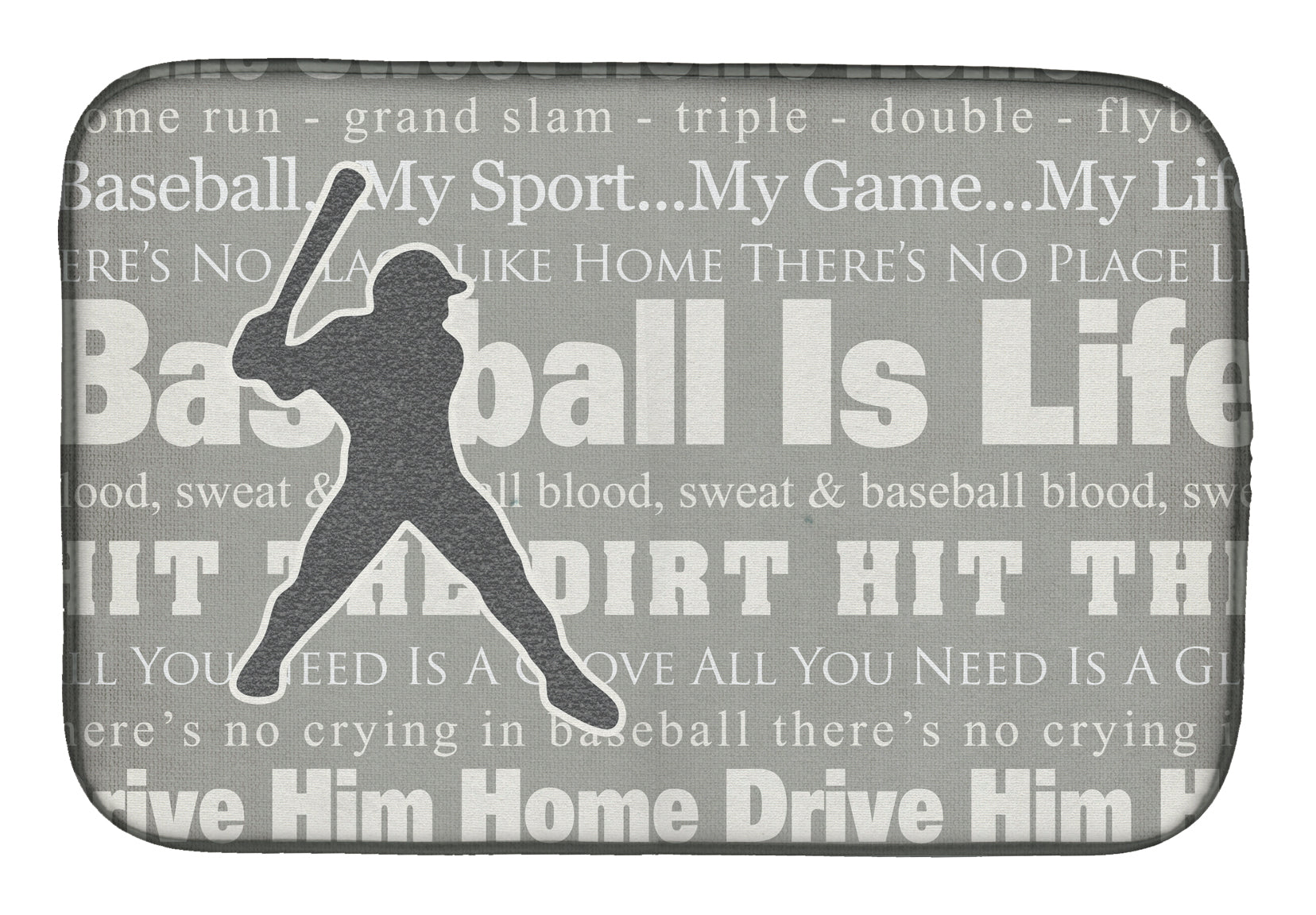Baseball is Life Dish Drying Mat SB3078DDM