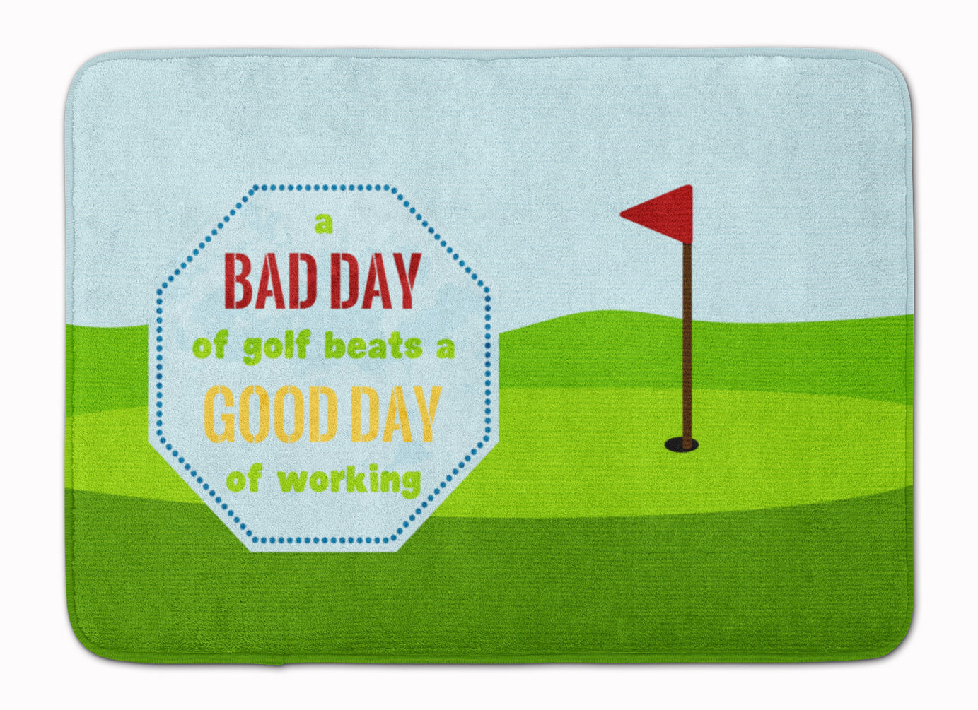 A Bad Day at Golf Machine Washable Memory Foam Mat SB3091RUG - the-store.com