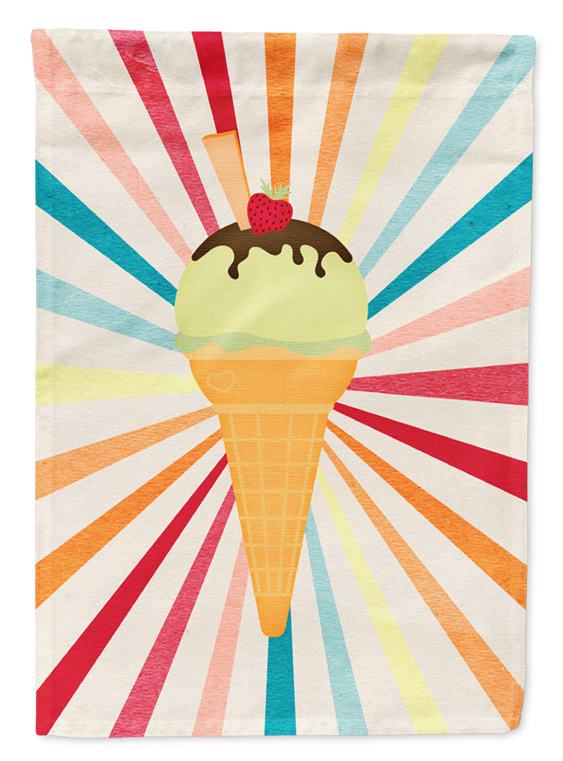 Ice Cream with Strawberry on top Flag Canvas House Size SB3102CHF