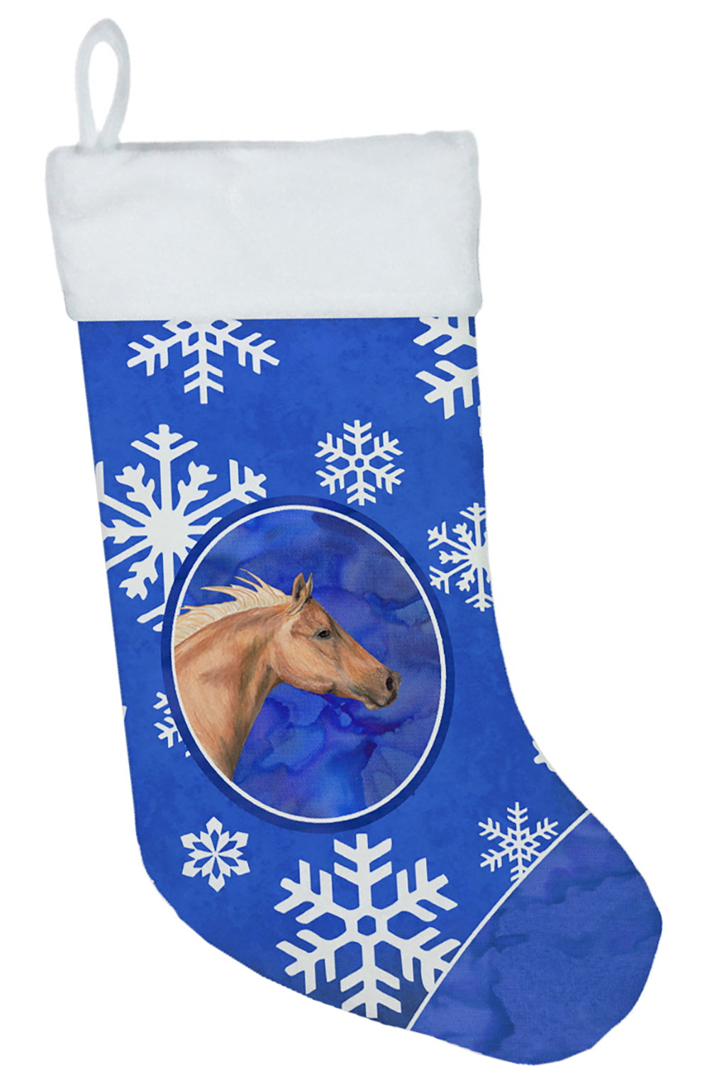 Horse Winter Snowflakes Holiday Christmas Stocking SB3145-CS